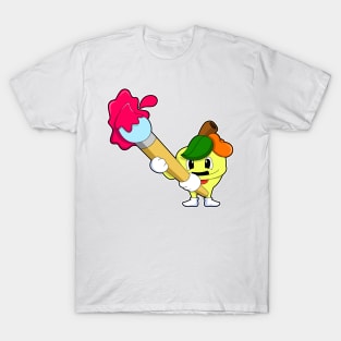 Apple as Painter with Paint brush T-Shirt